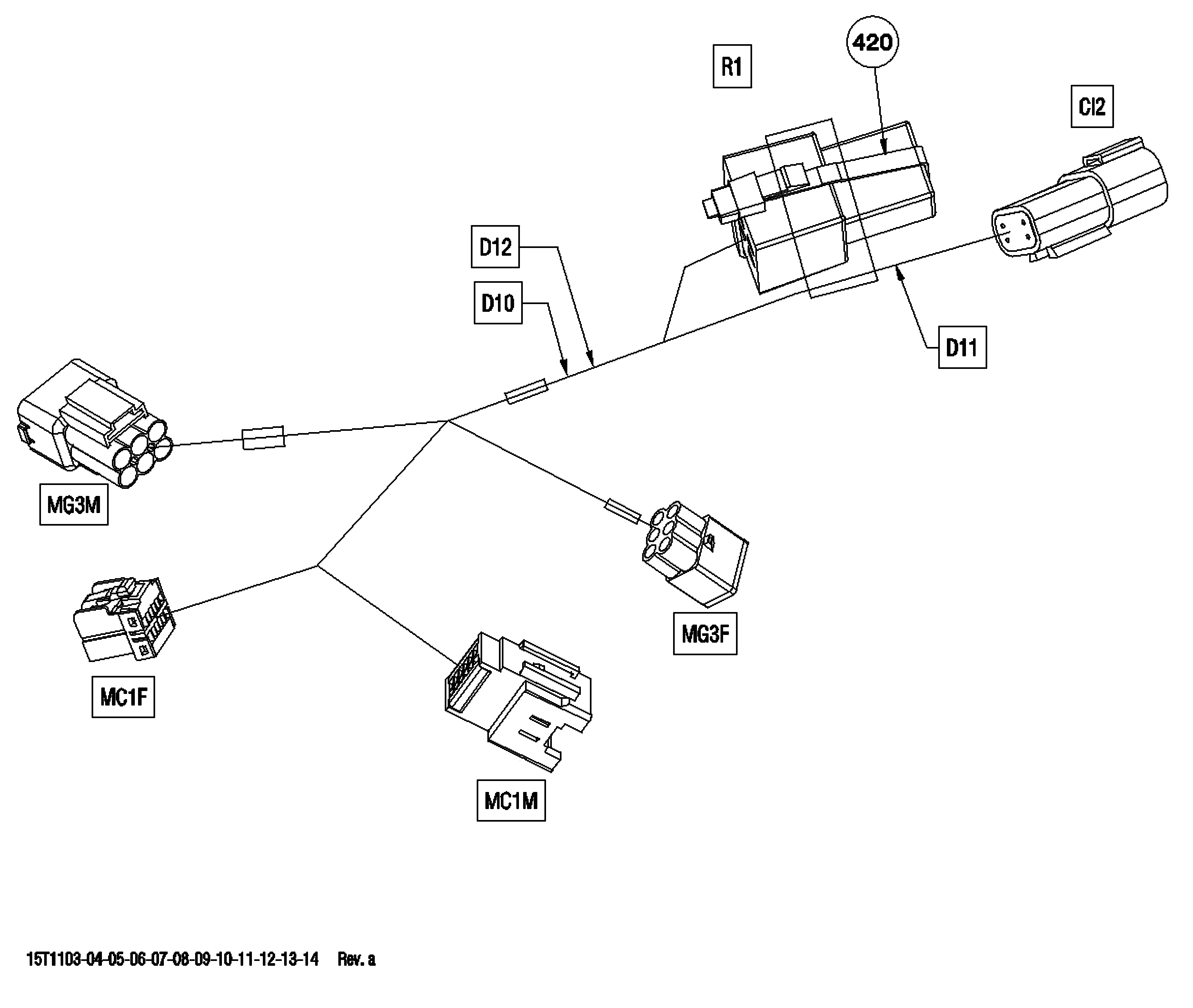 Electrical Harness, Front Section Europe