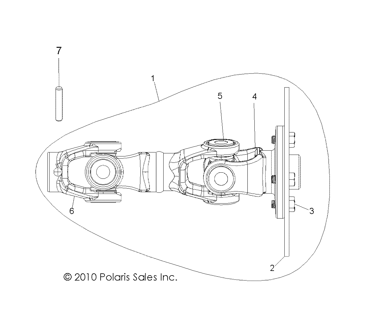 DRIVE TRAIN, REAR PROP SHAFT - R13TH90DG (49RGRSHAFTPROPRR11900D)