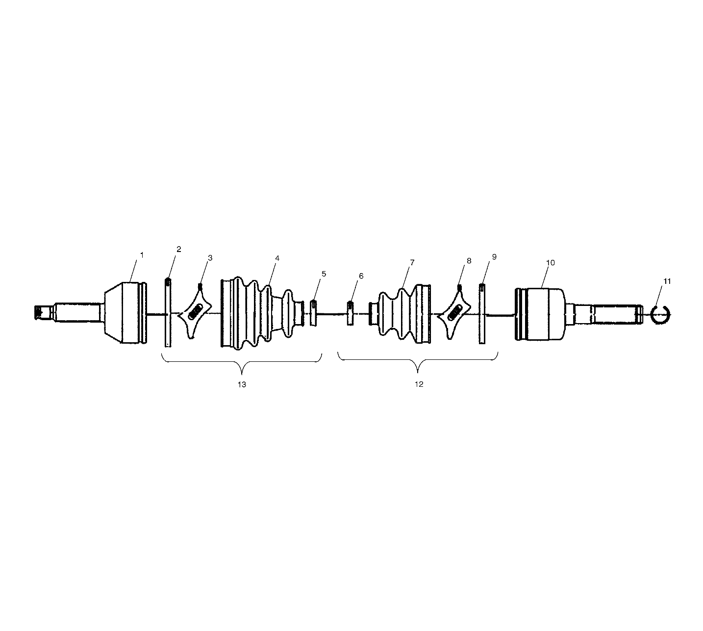 DRIVE SHAFT - A02CD32FB (4970147014B08)