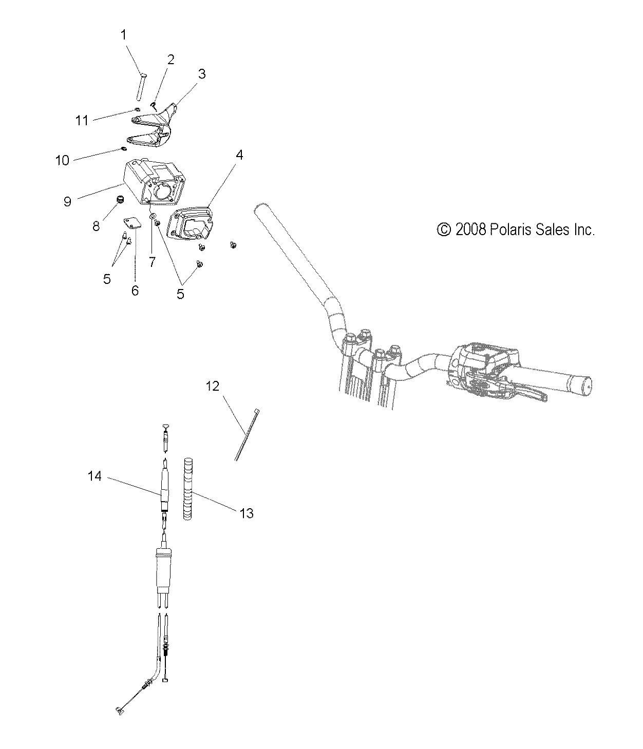 ENGINE, THROTTLE CONTROL ASM. - S09PM7JS/JSL (49SNOWTHROTTLE09600IQ)