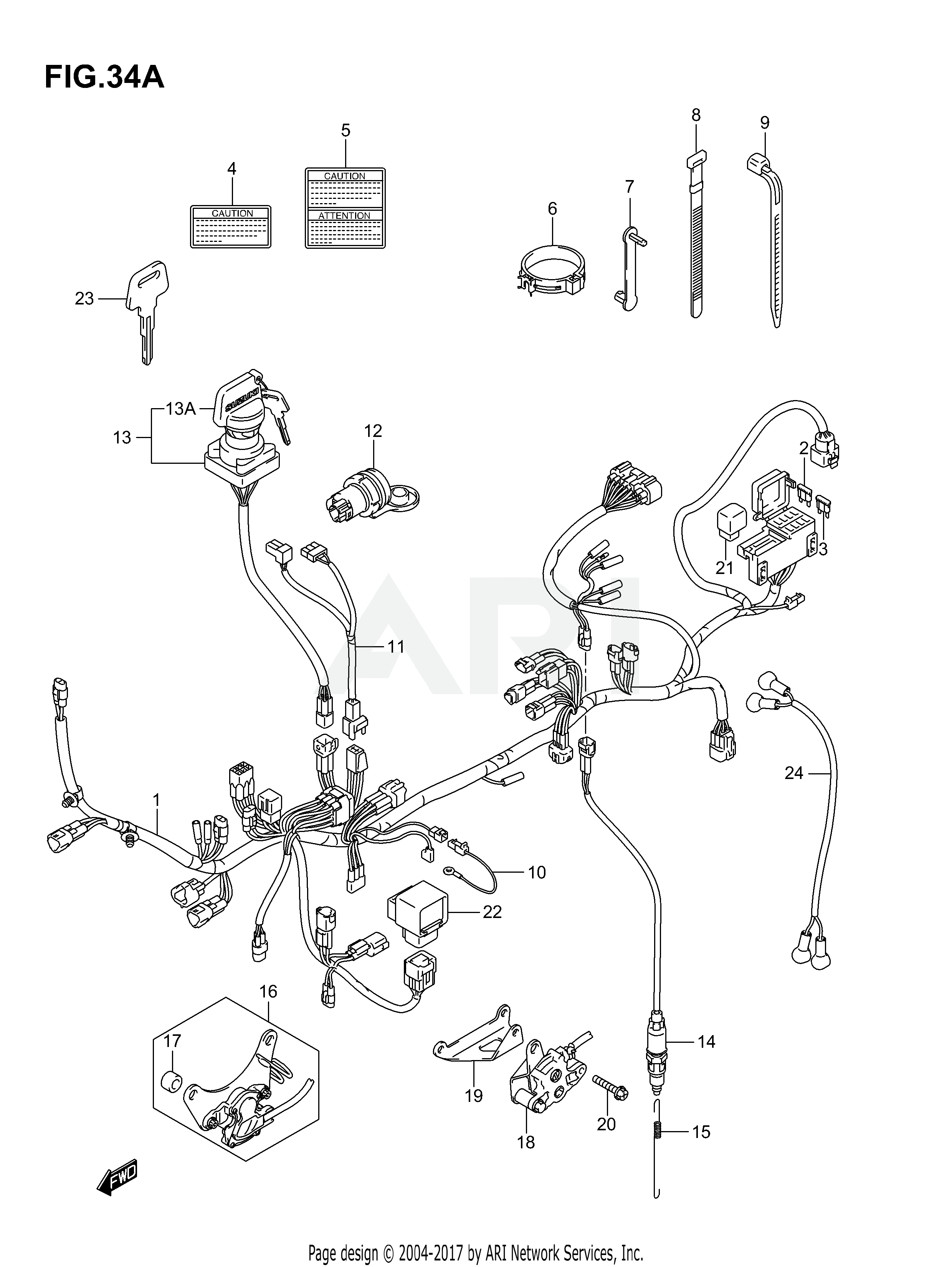 WIRING HARNESS (MODEL K6/K7)