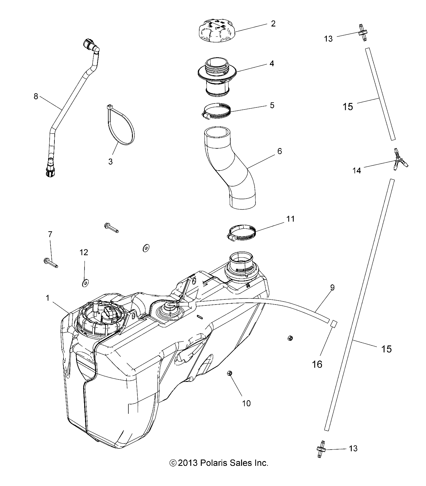 BODY, FUEL TANK - A14GH9EAW (49ATVFUEL14SCRAM)