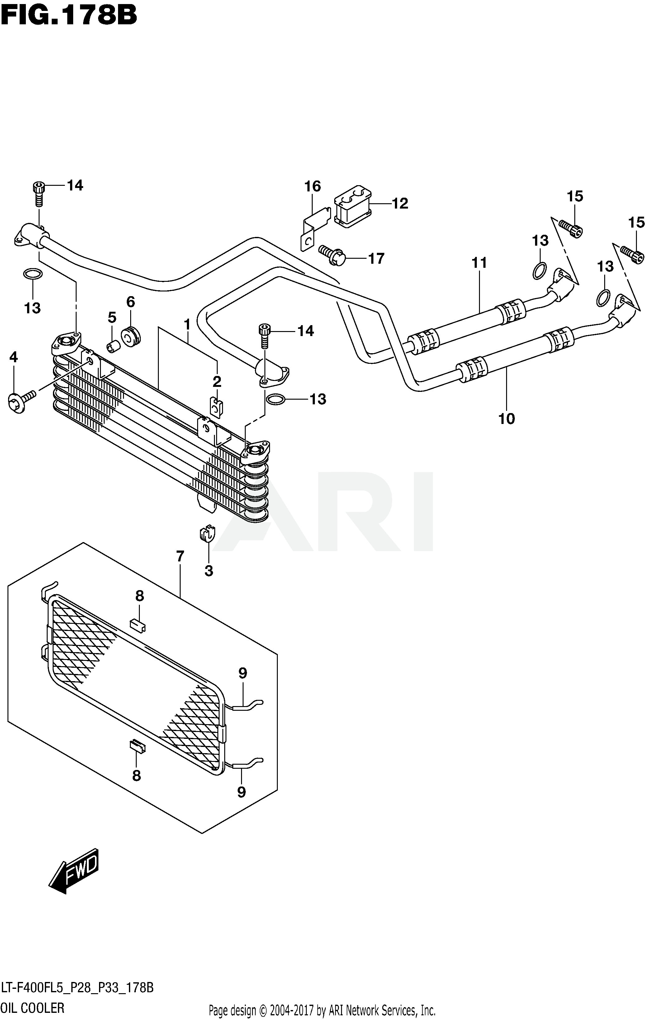 OIL COOLER (LT-F400FL5 P33)