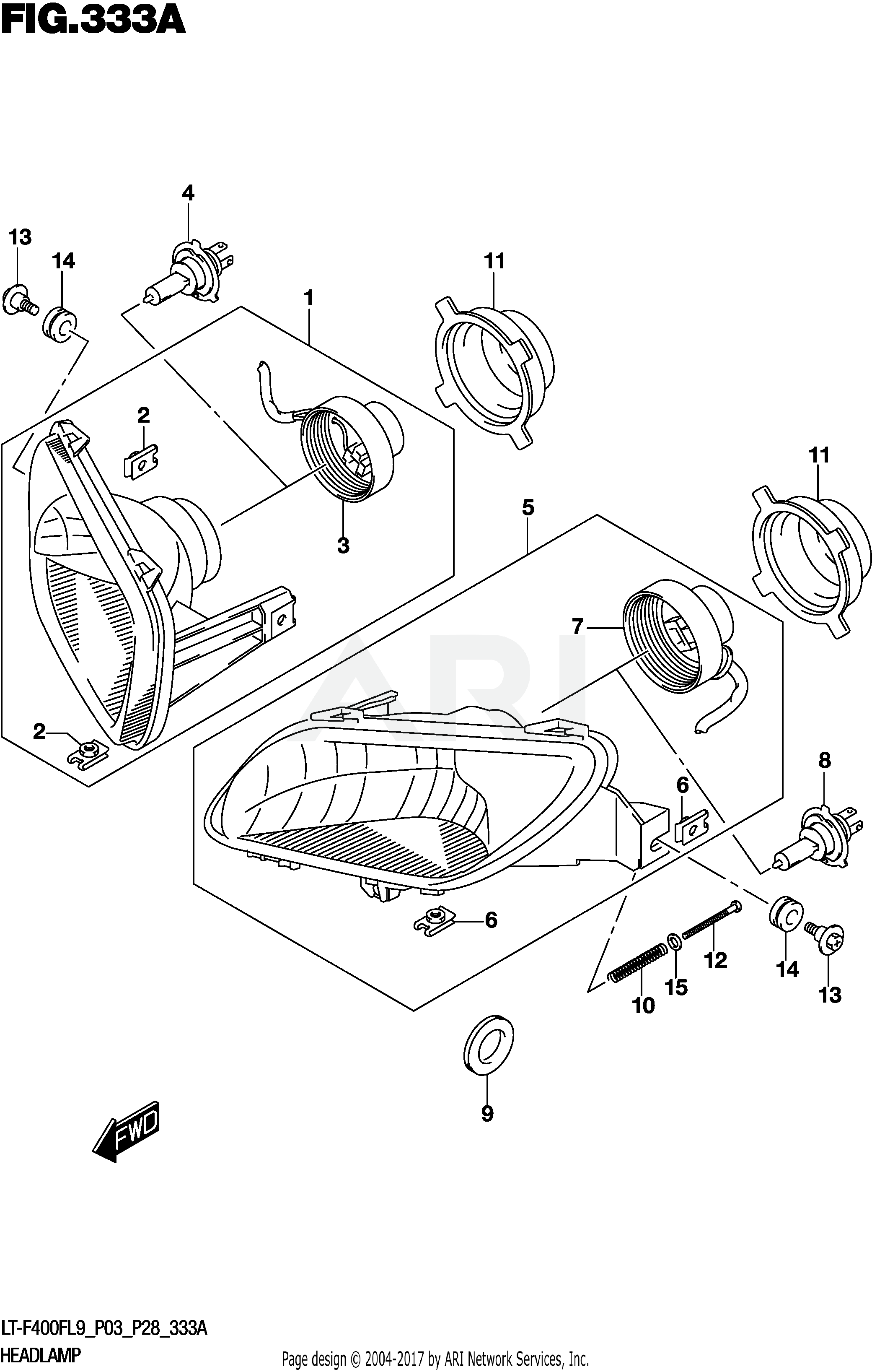 HEADLAMP (LT-F400FL9 P03)