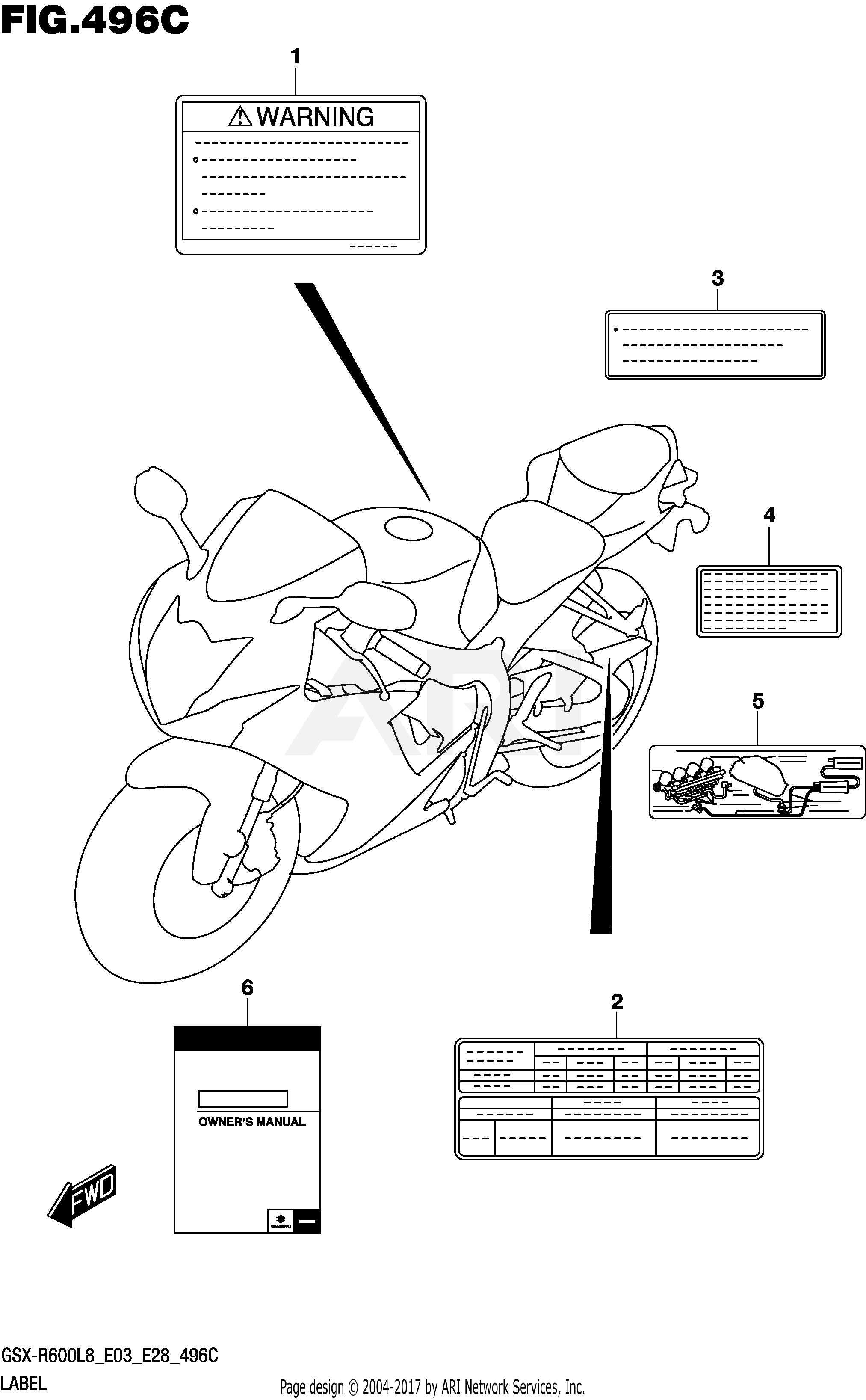 LABEL (GSX-R600L8 E33)