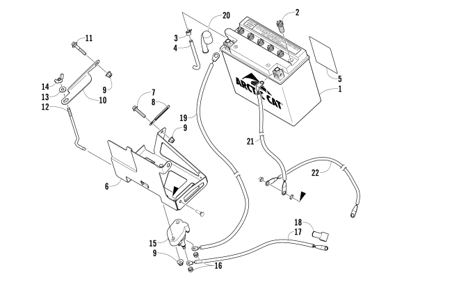 BATTERY AND TRAY ASSEMBLY