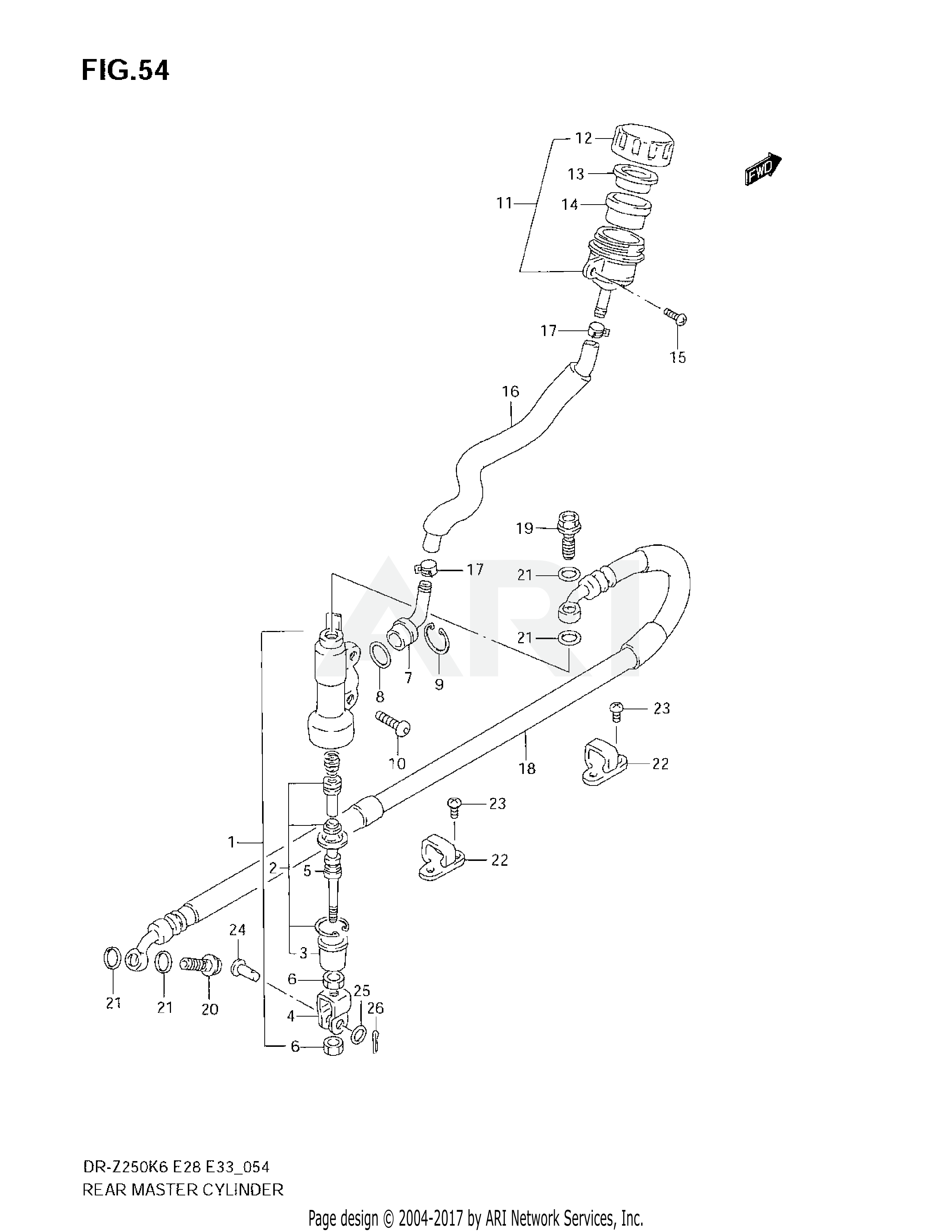 REAR MASTER CYLINDER