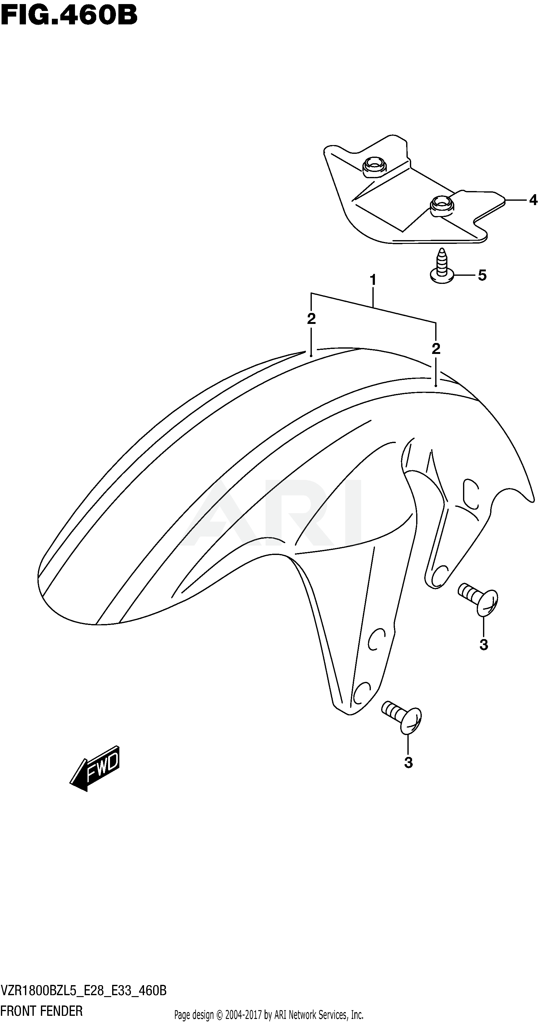 FRONT FENDER (VZR1800BZL5 E33)