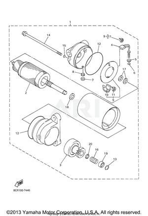 ALTERNATE ST MOTOR ASSY