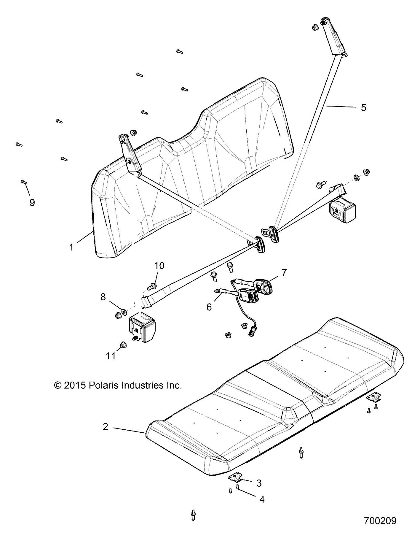 BODY, SEAT - R19RMA50B4/B1 (700209)