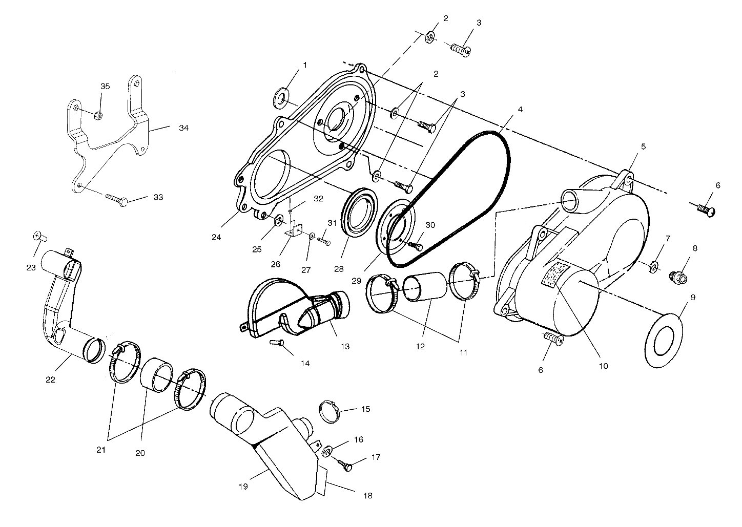 CLUTCH COVER - A03BA25CA/CB (4975037503C01)