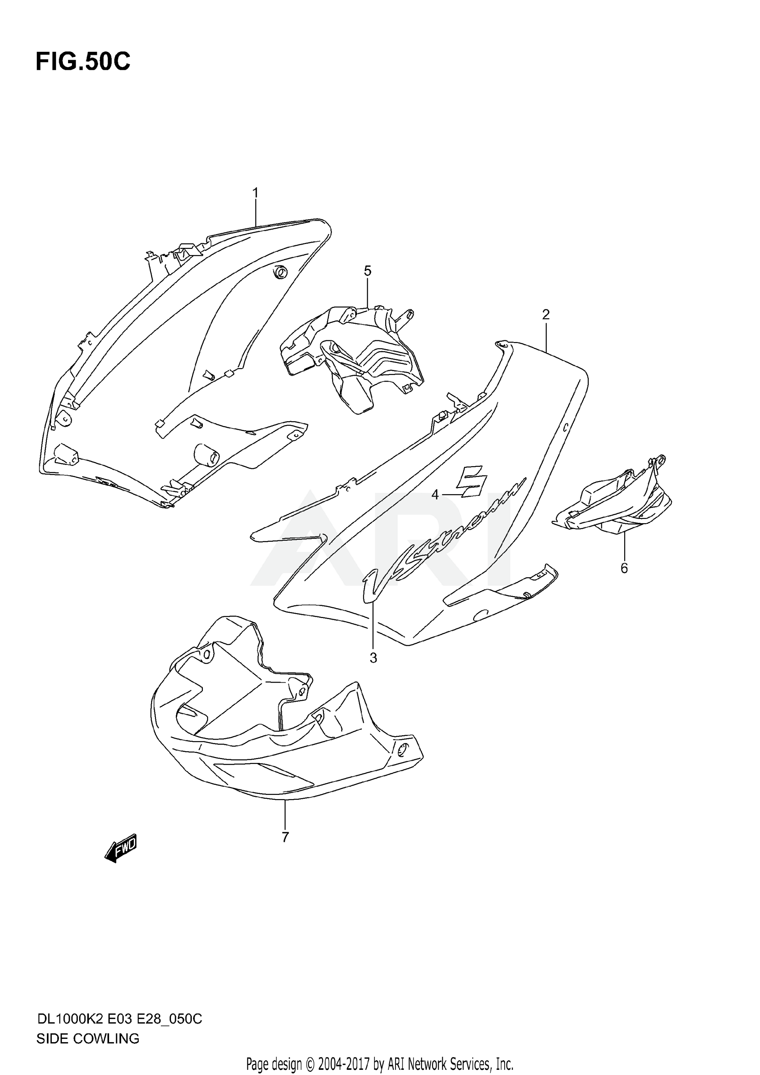 SIDE COWLING (MODEL K6)