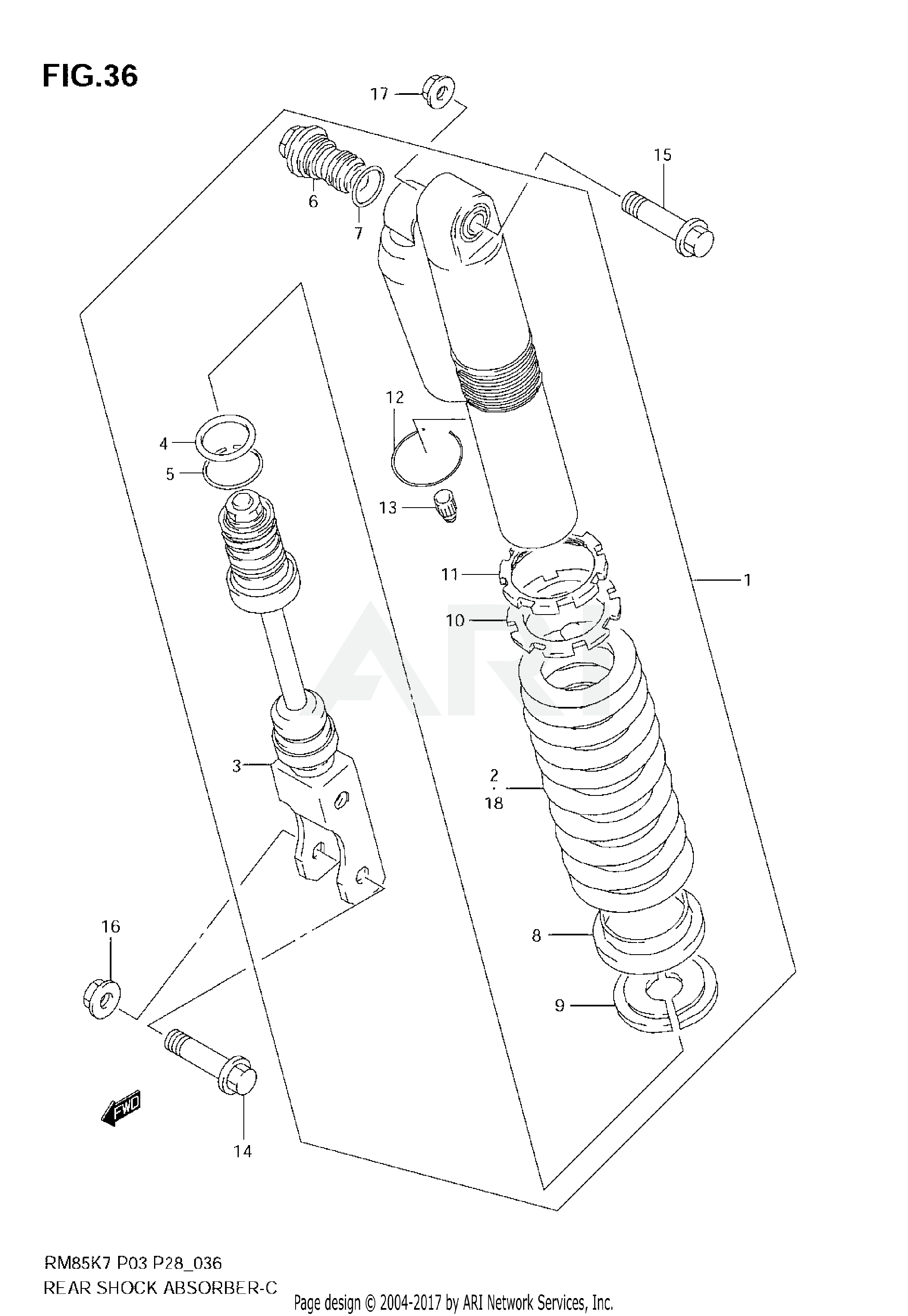 REAR SHOCK ABSORBER