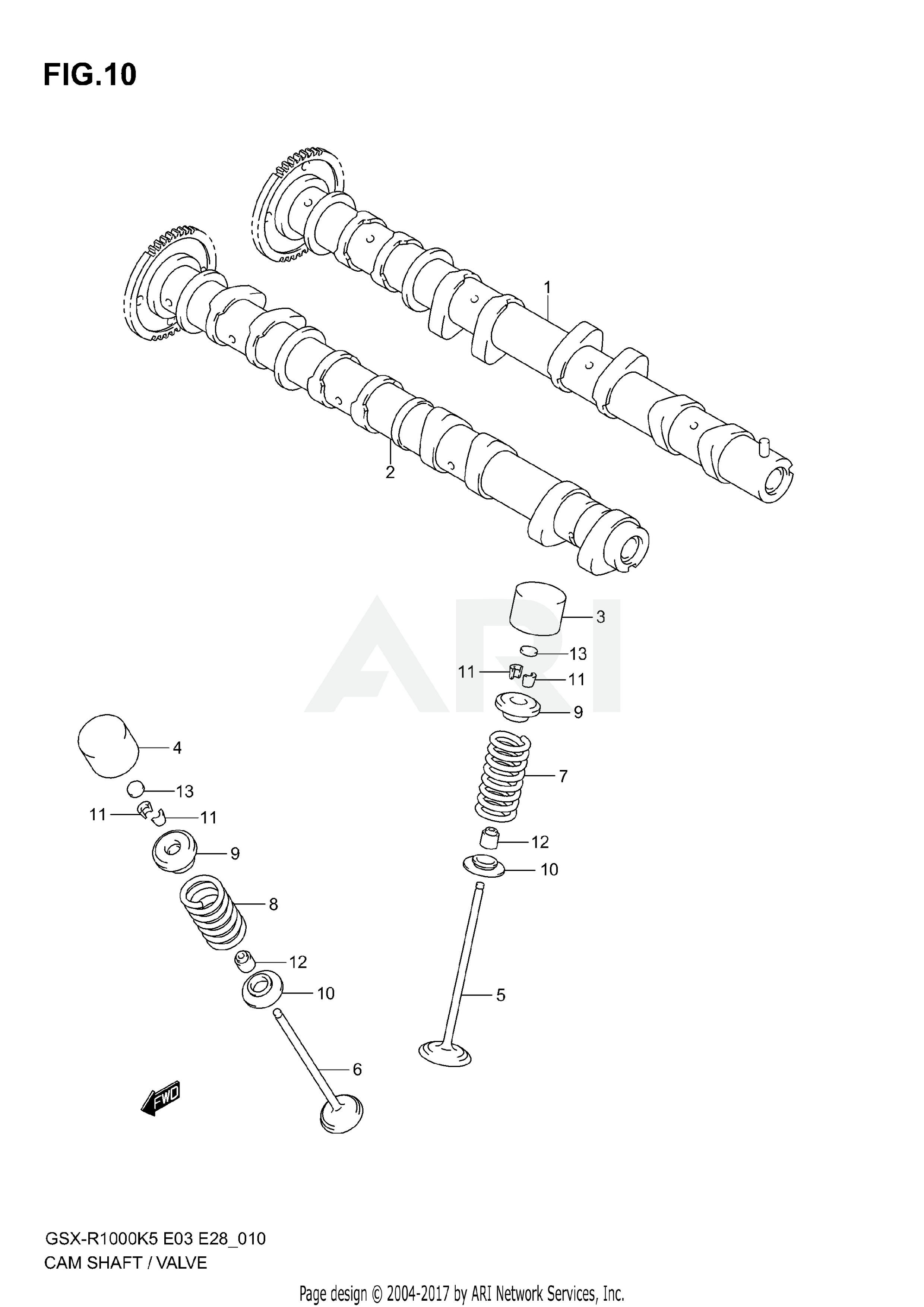 CAMSHAFT - VALVE