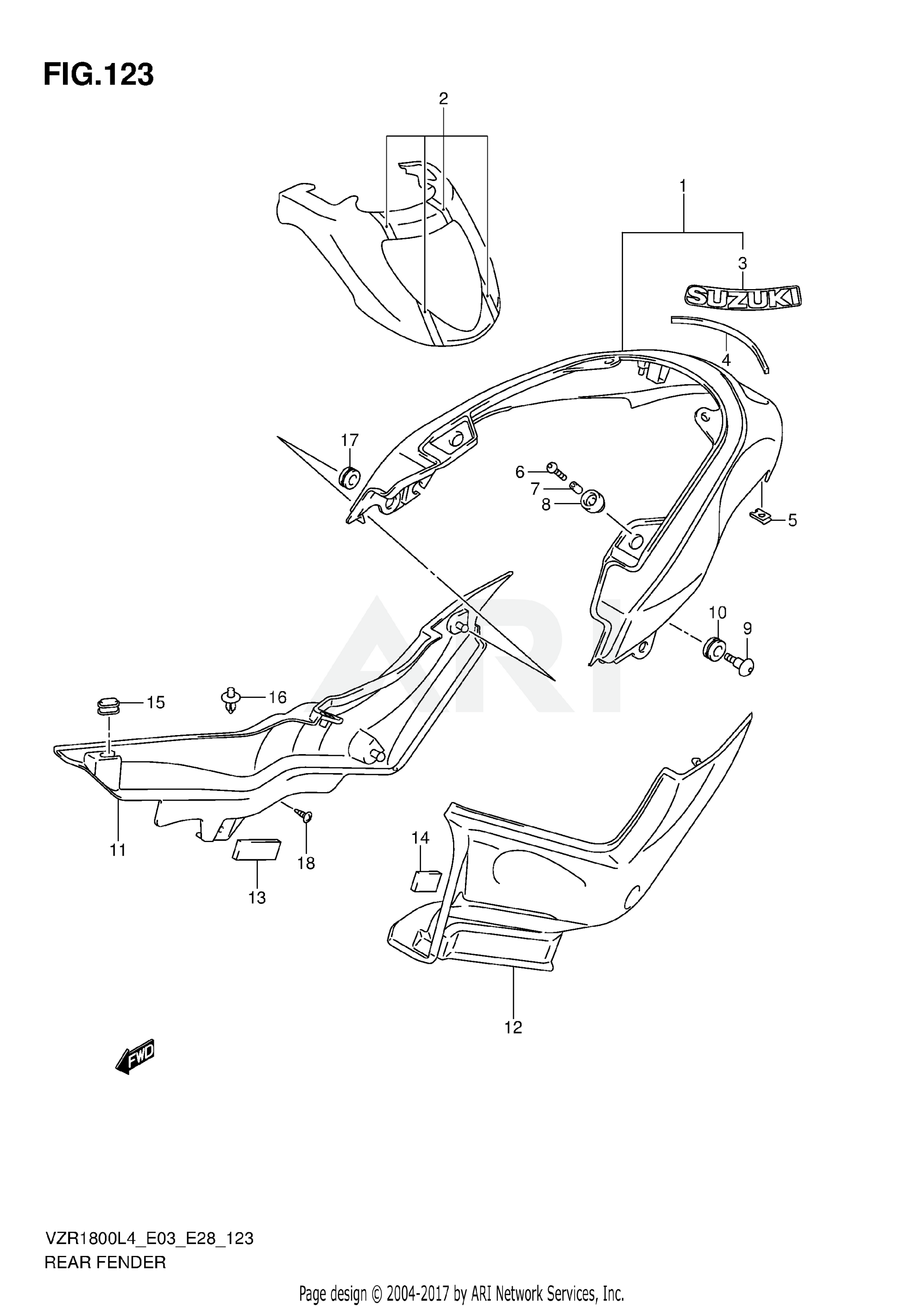 REAR FENDER (VZR1800ZL4 E28)