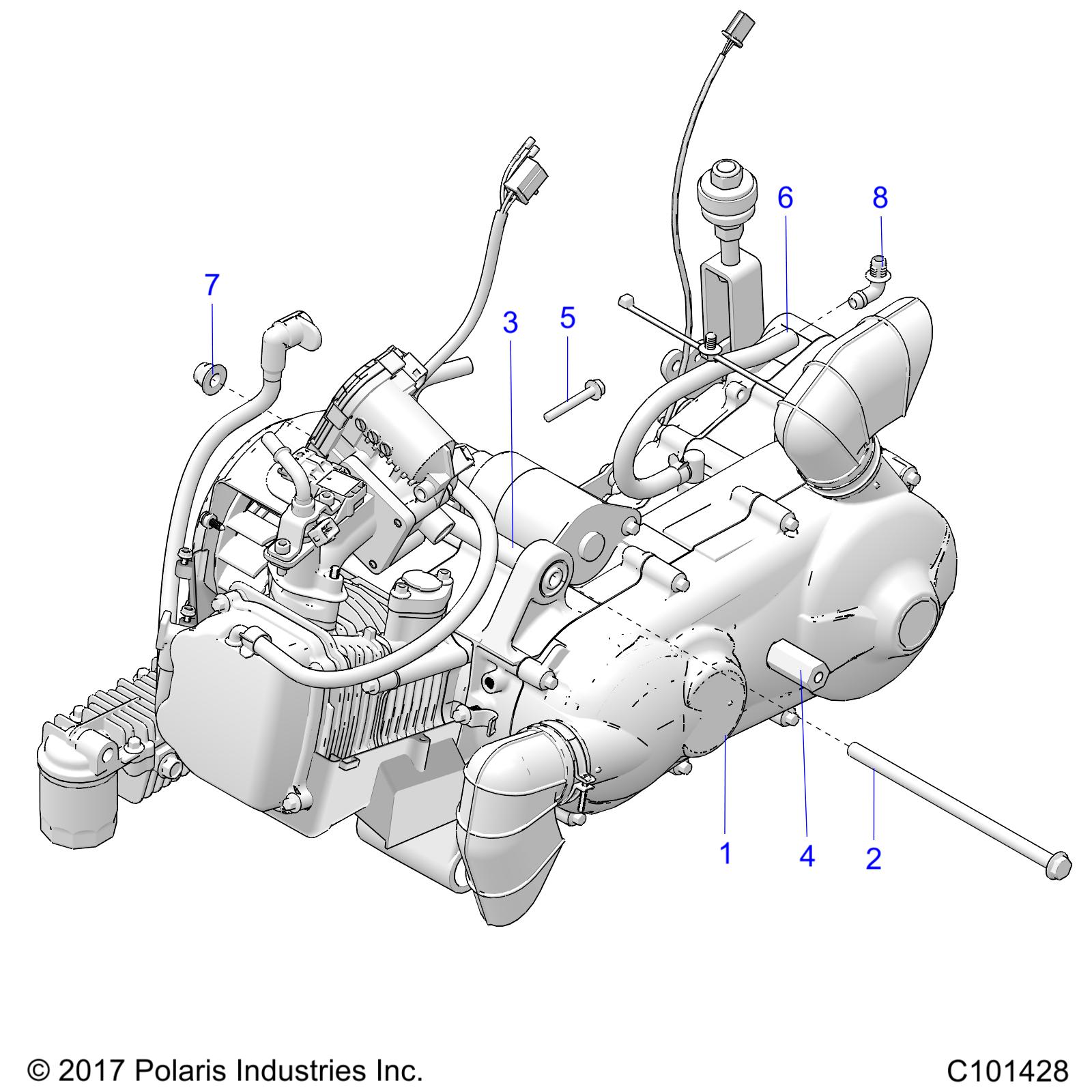 ENGINE, ENGINE and TRANSMISSION MOUNTING - A20HZB15N1/N2 (C101428)