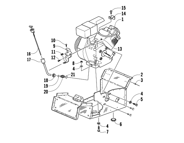 ENGINE AND RELATED PARTS