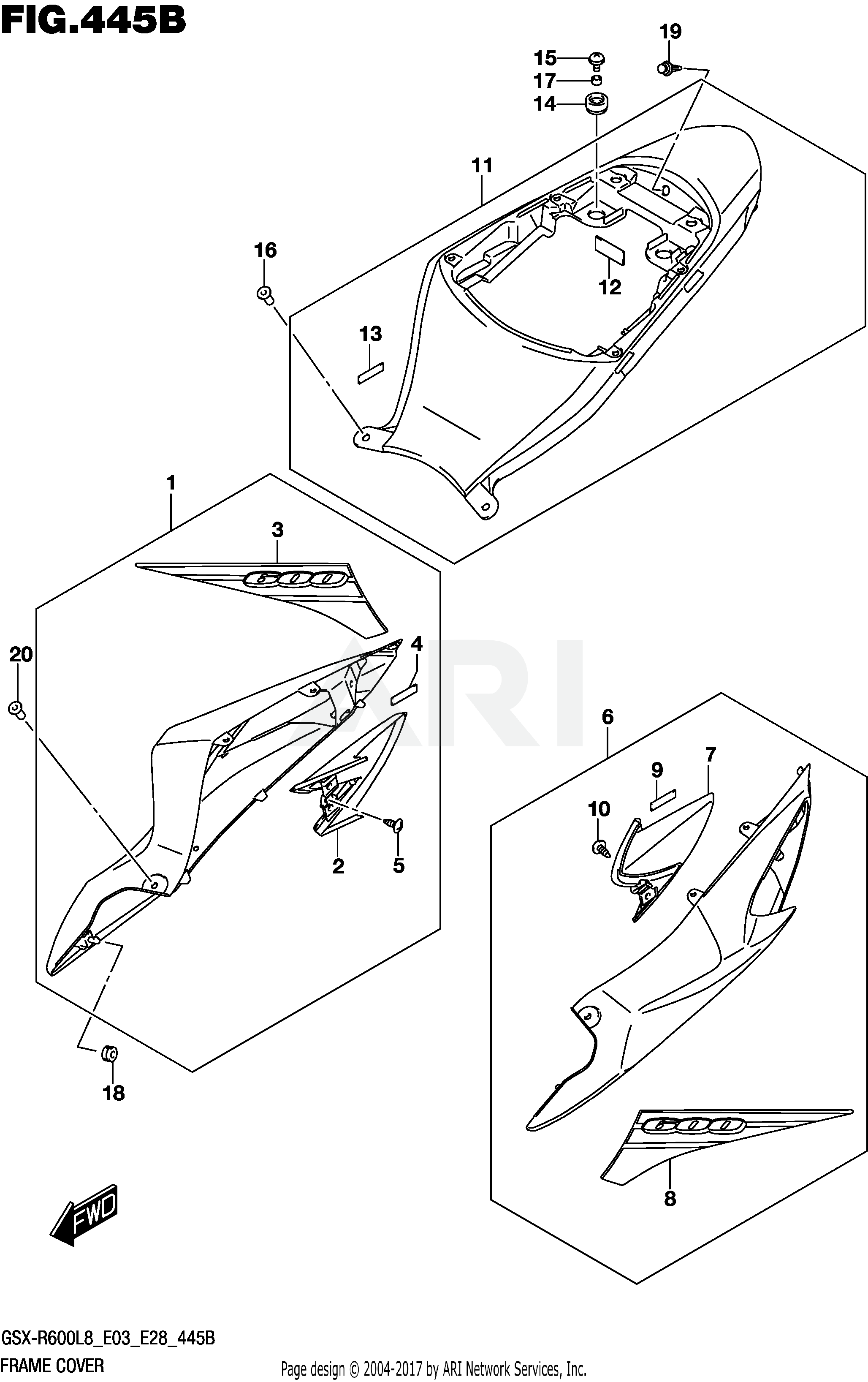 FRAME COVER (QEB,BNE)