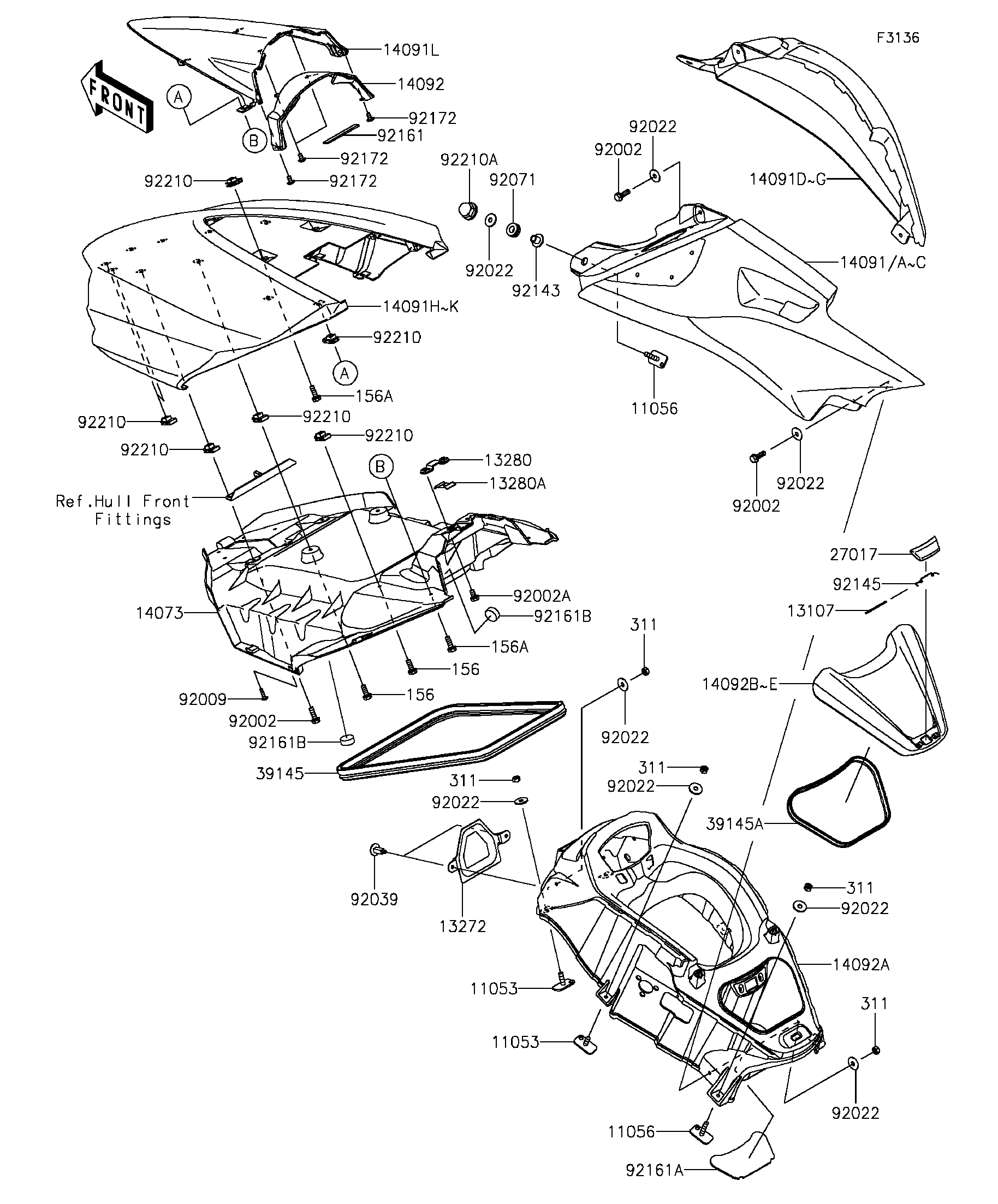 Hull Middle Fittings