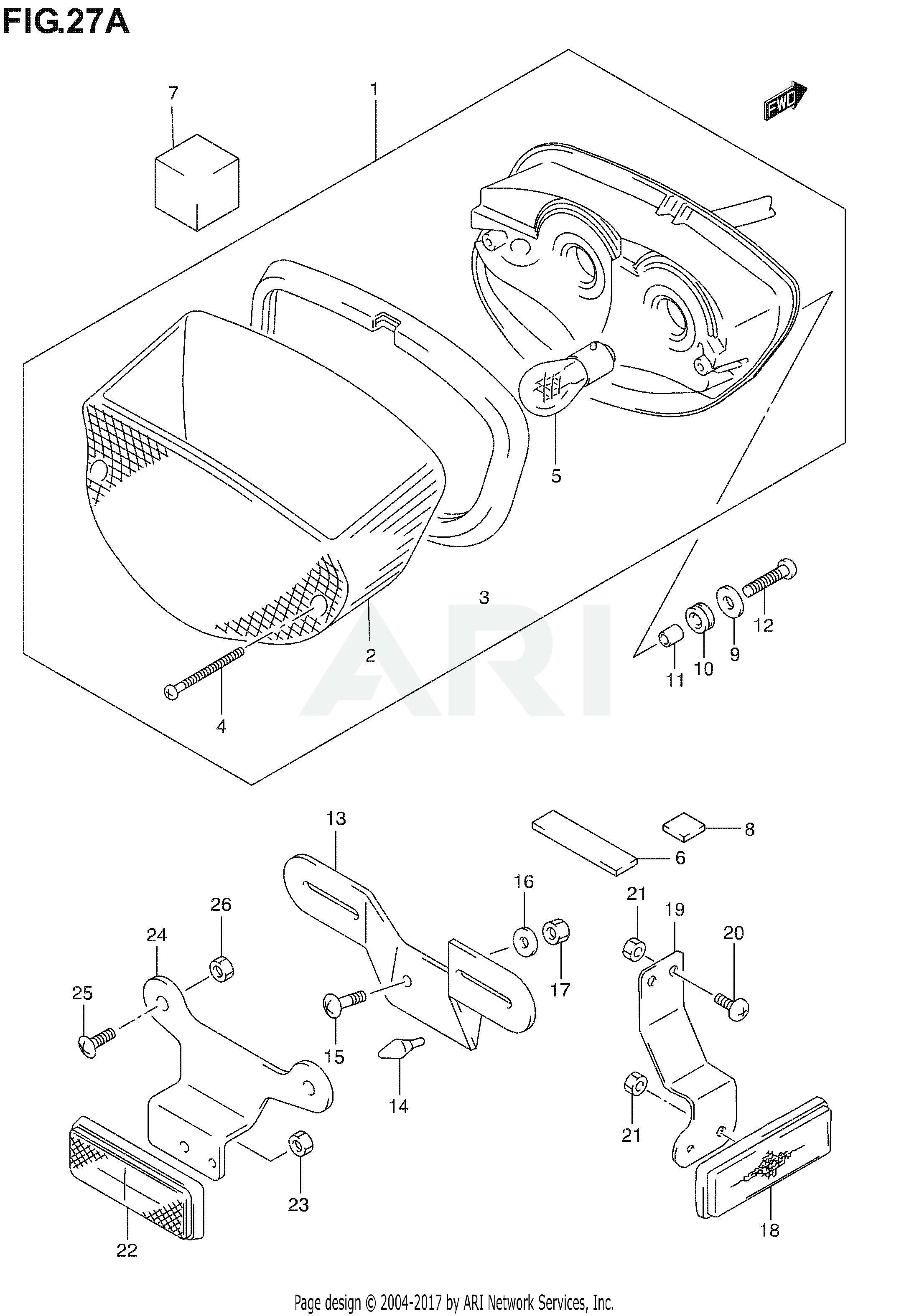 REAR COMBINATION LAMP (MODEL K4/K5/K6)