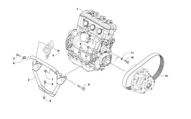 ENGINE AND RELATED PARTS