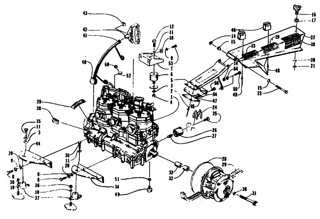 ENGINE AND RELATED PARTS