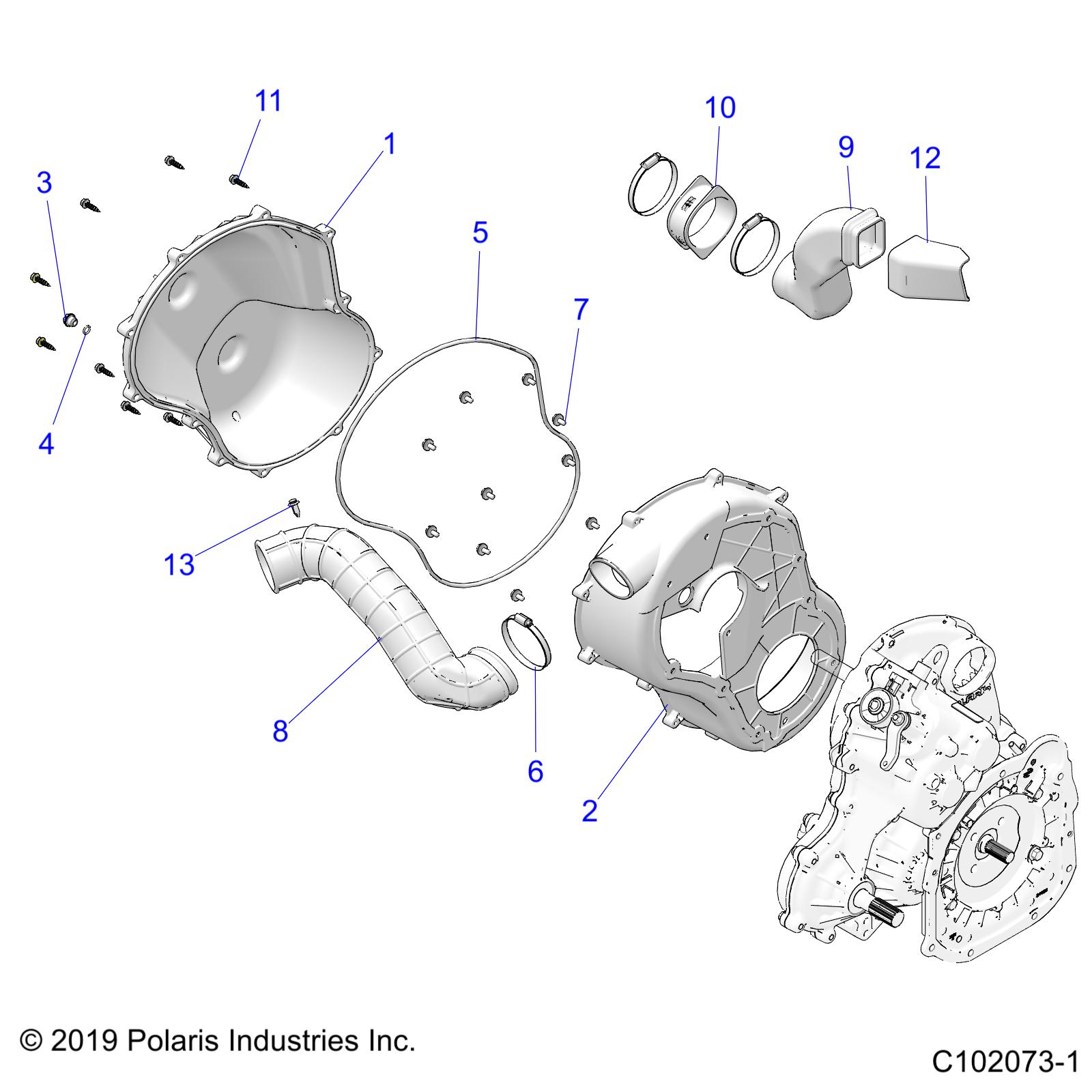 BODY, CLUTCH COVER - A20SGE95AK (C102073-1)