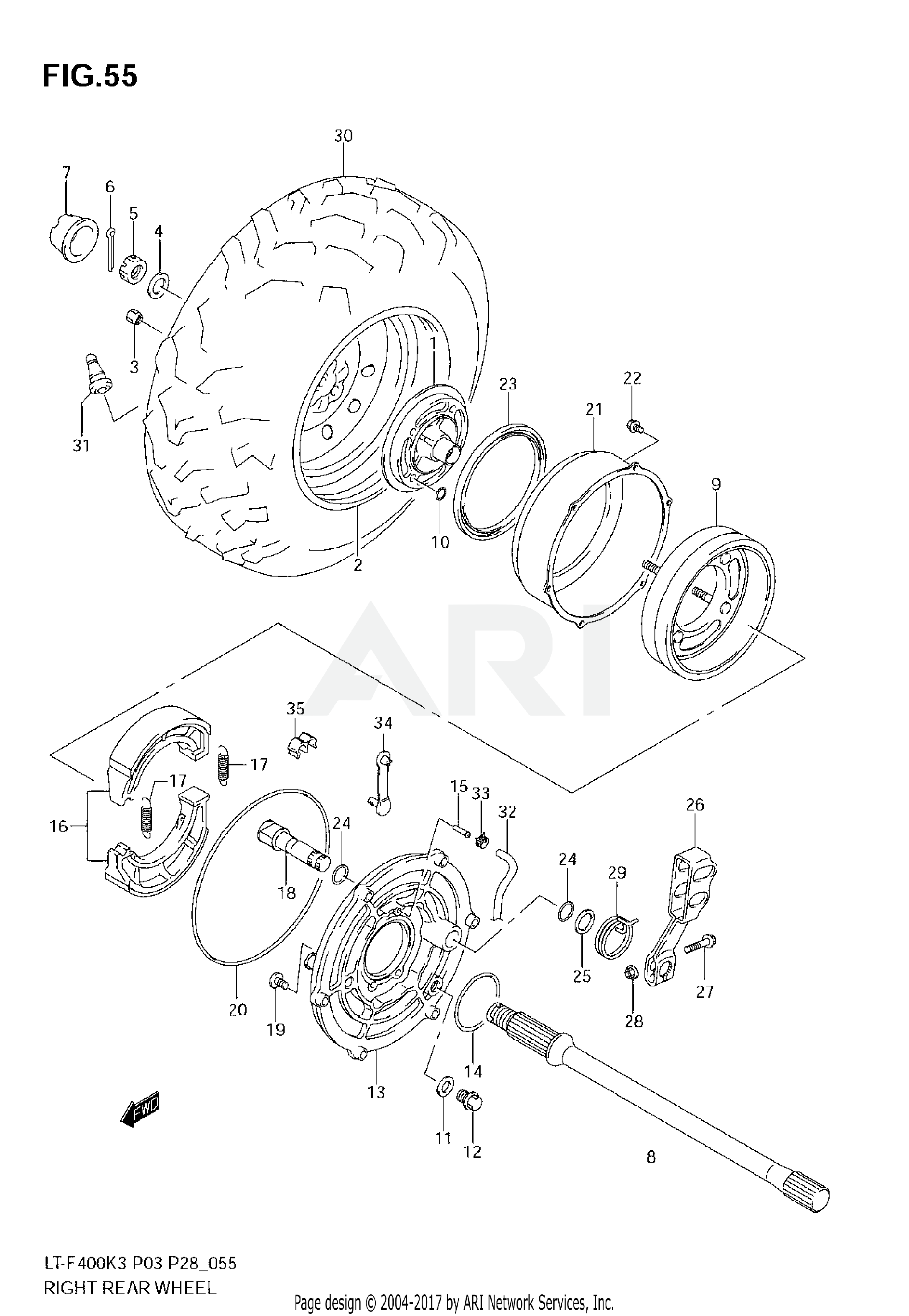 RIGHT REAR WHEEL