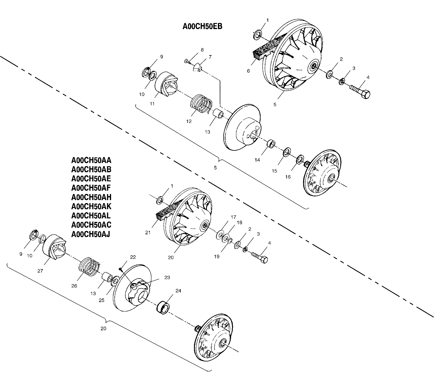 DRIVEN CLUTCH - A00CH50AA (4954805480C006)