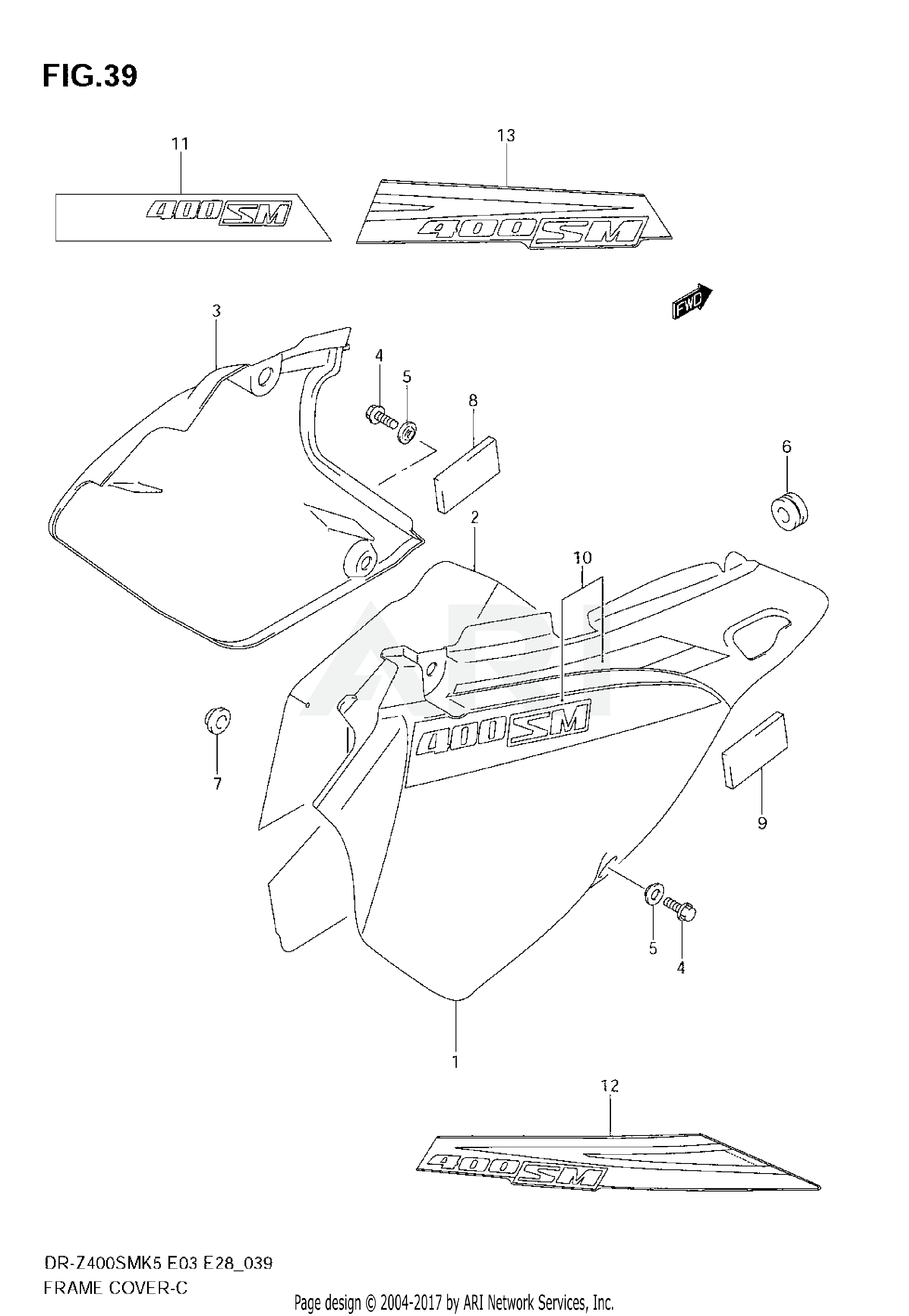 FRAME COVER (MODEL K5/K6)