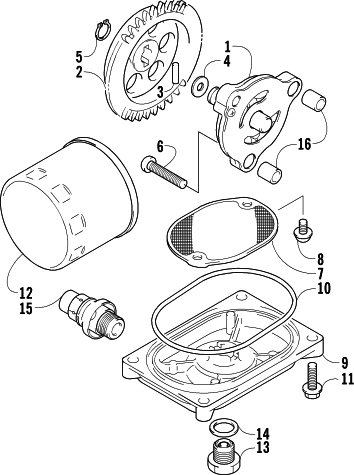 OIL FILTER/PUMP ASSEMBLY