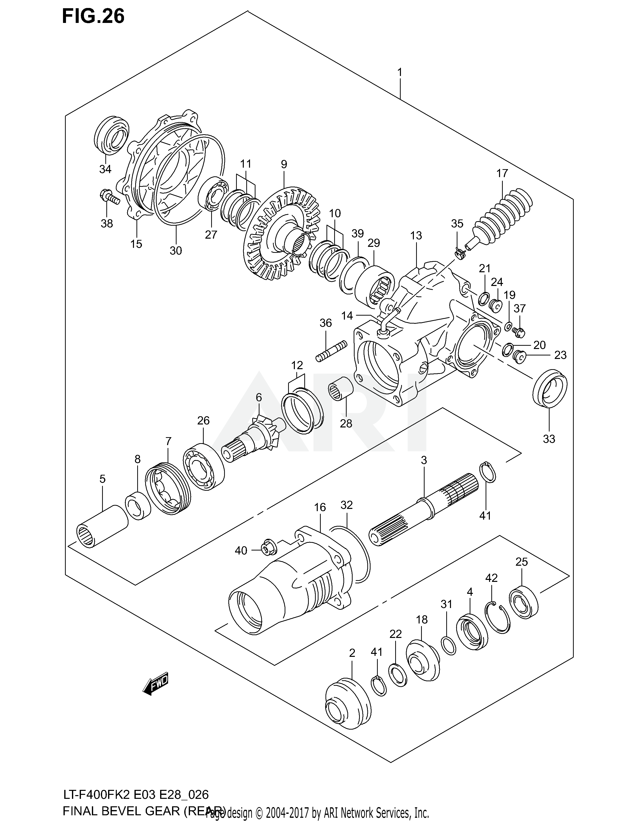 FINAL BEVEL GEAR (REAR)