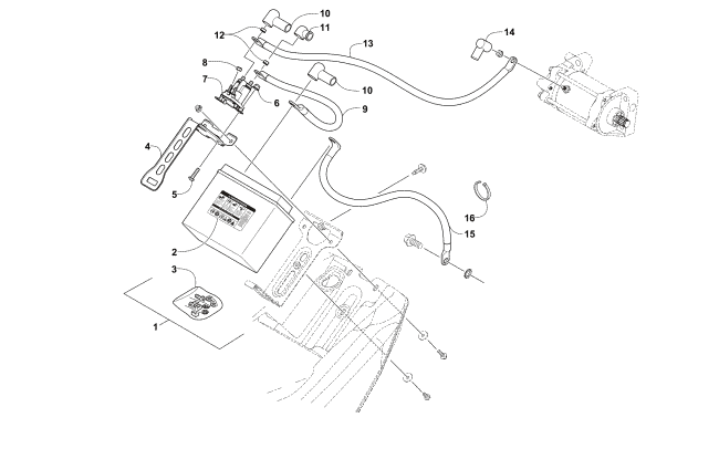 BATTERY AND TRAY ASSEMBLY