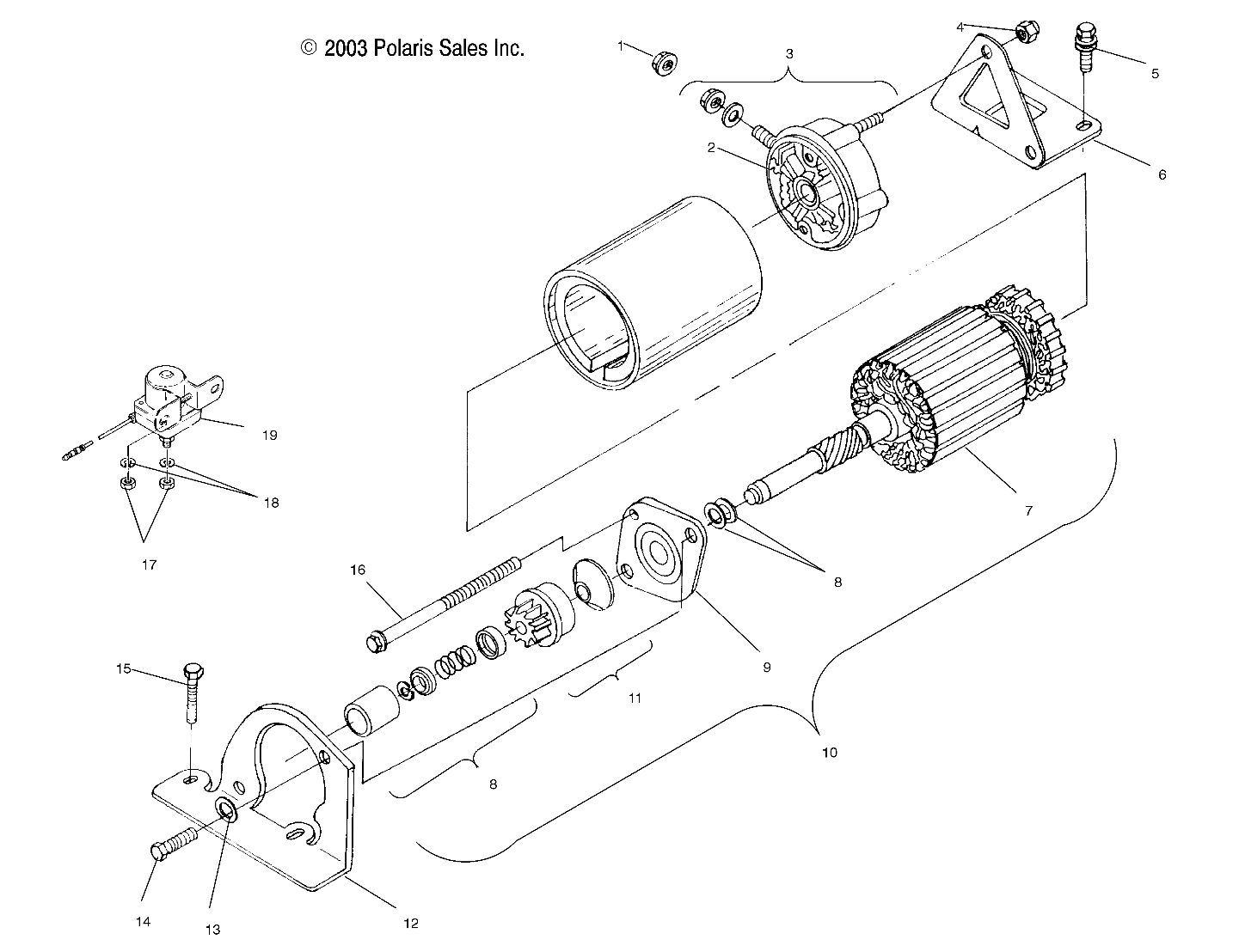 STARTING MOTOR - S04ND5BS (4988358835C13)