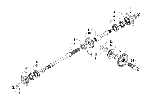 SECONDARY DRIVE ASSEMBLY