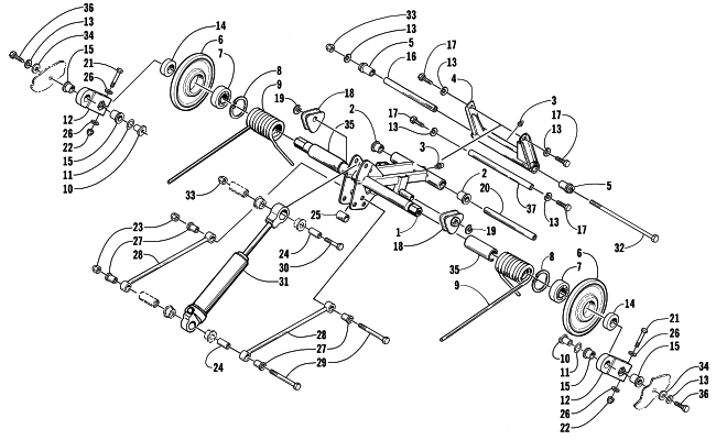 REAR SUSPENSION REAR ARM ASSEMBLY