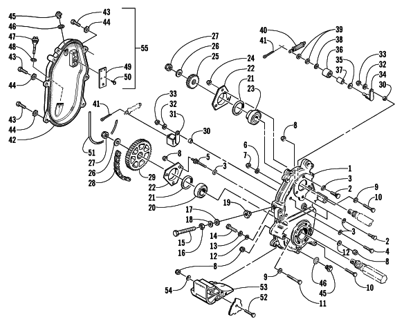 DRIVE/DROPCASE ASSEMBLY