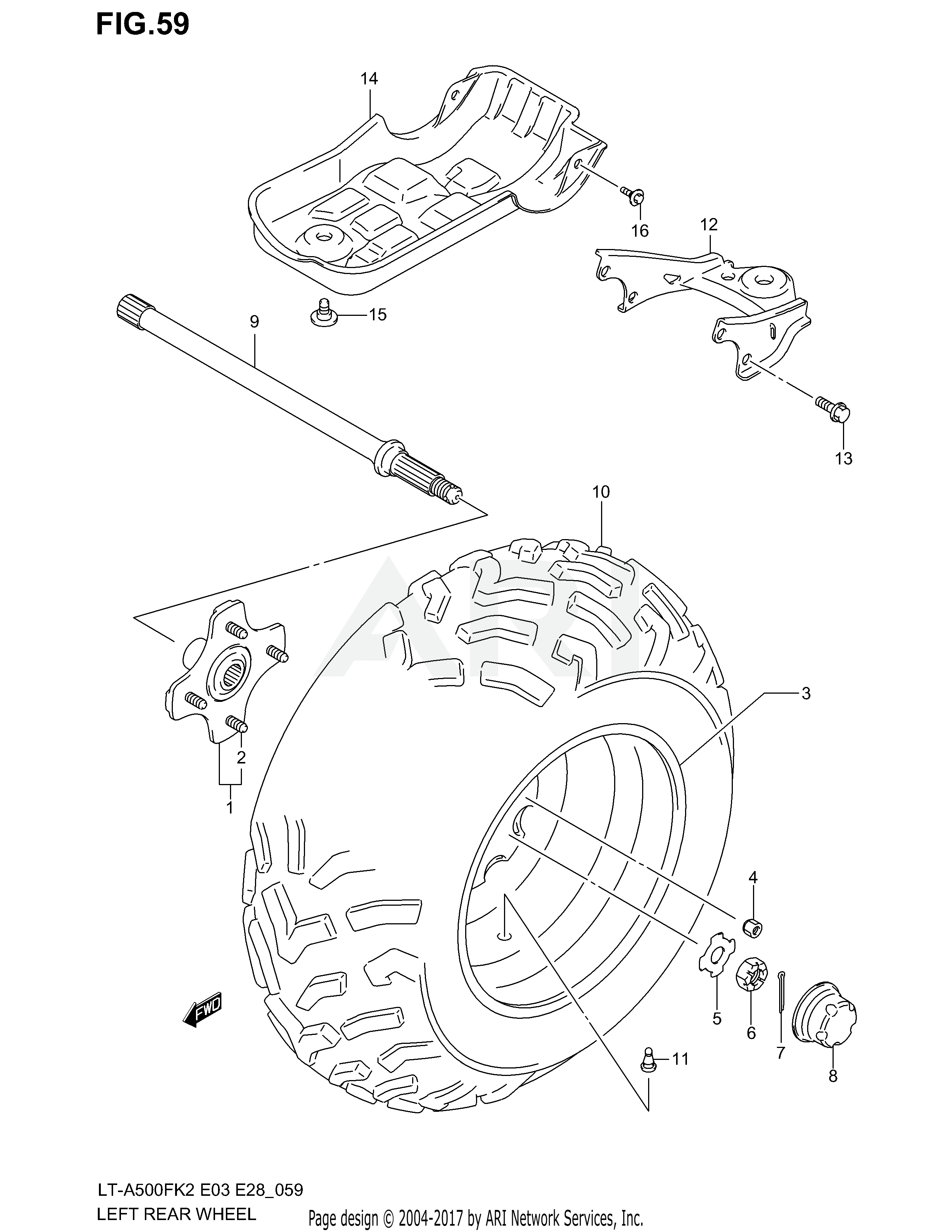 LEFT REAR WHEEL