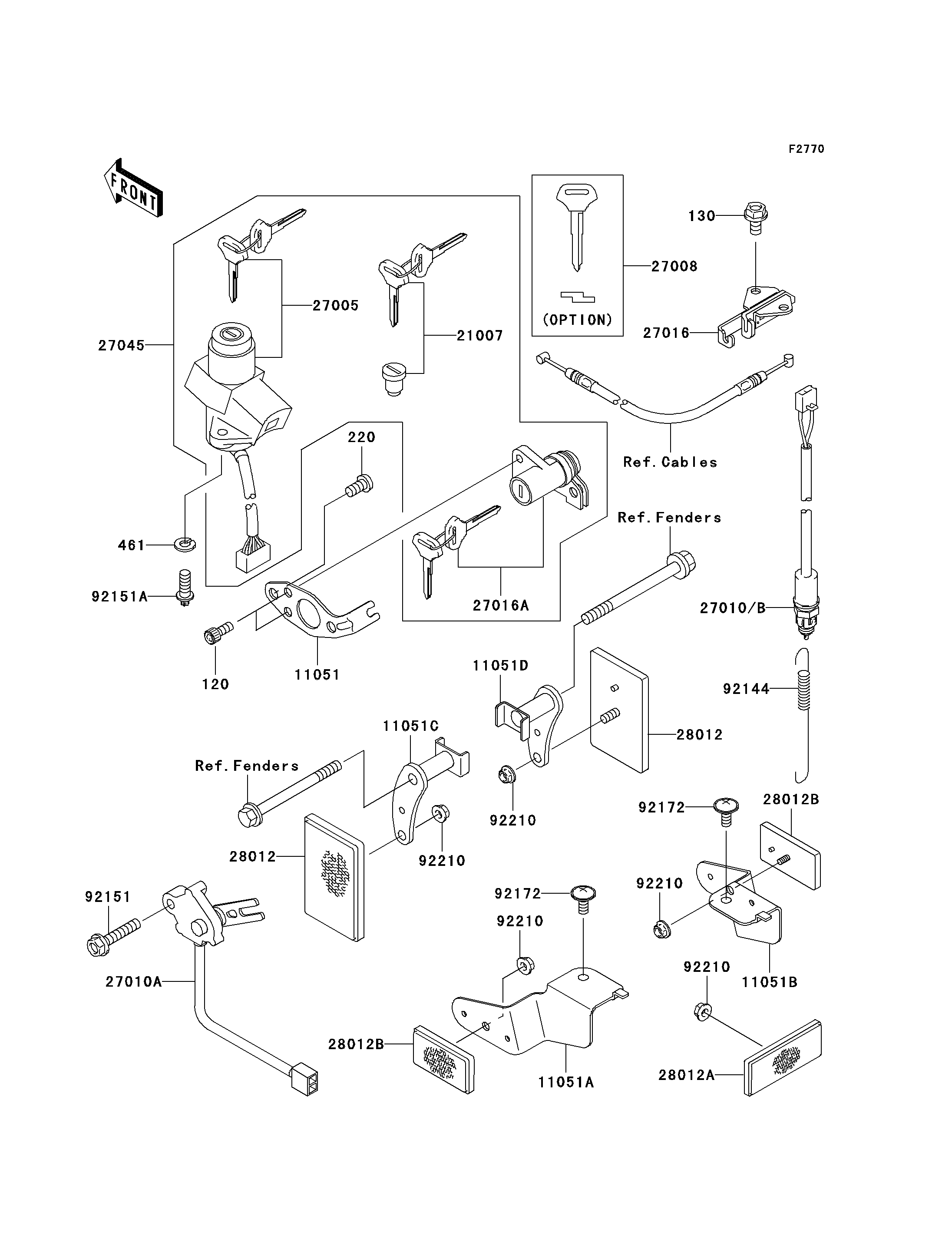 Ignition Switch/Locks/Reflectors