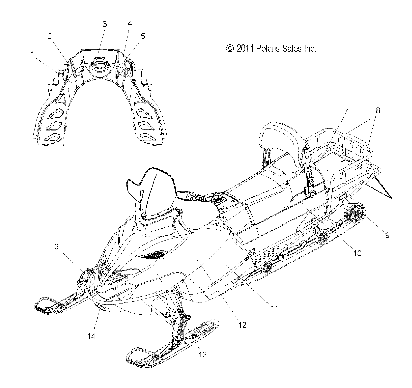 BODY, DECALS - S13PU7ESL/EEL (49SNOWDECAL12WIDE)