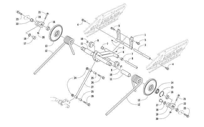 REAR SUSPENSION REAR ARM ASSEMBLY