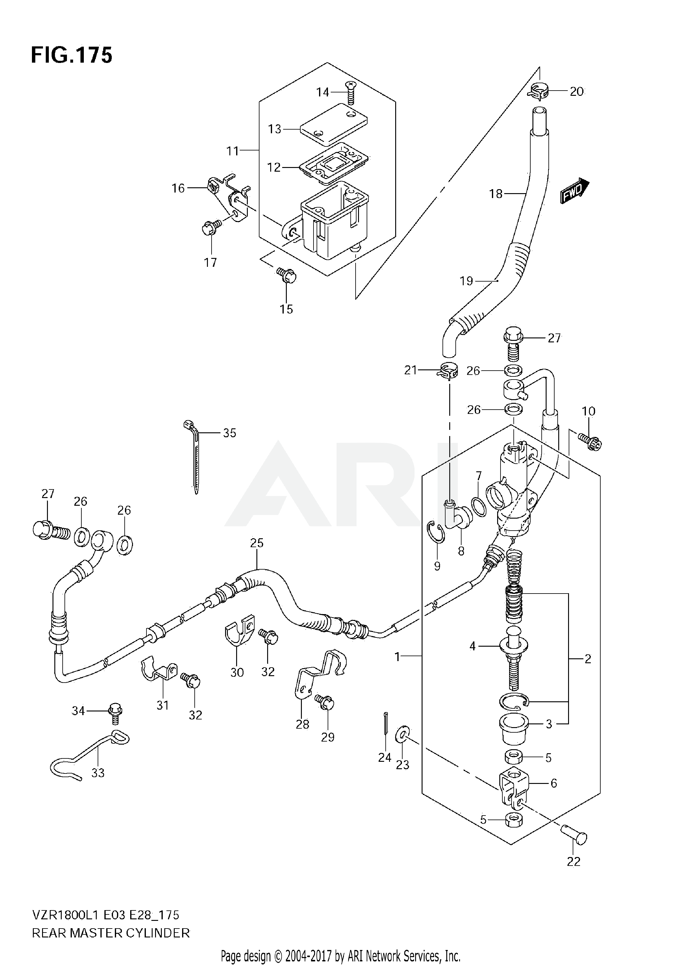 REAR MASTER CYLINDER