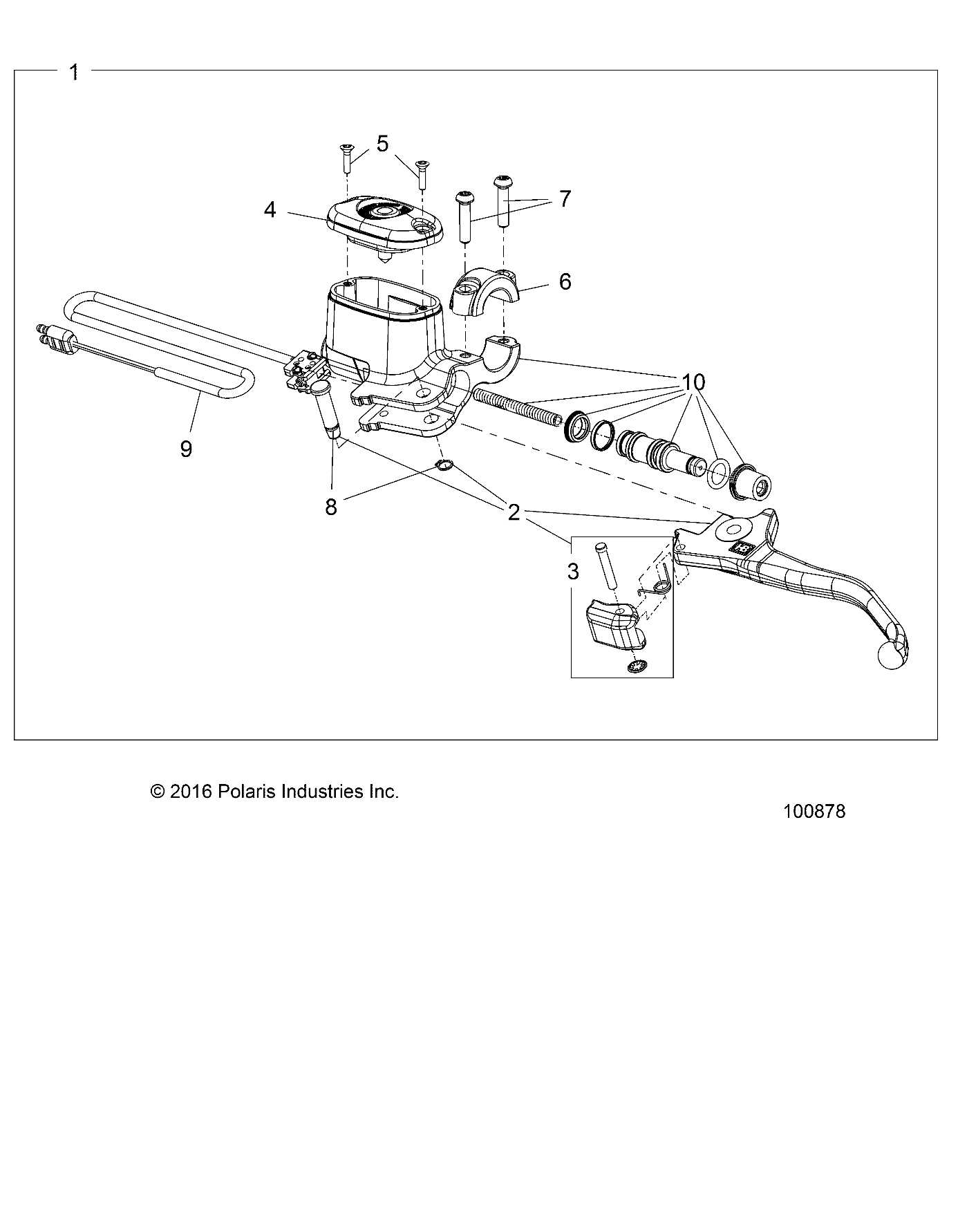 BRAKES, FRONT BRAKE LEVER and MASTER CYLINDER - A19SVA85BG