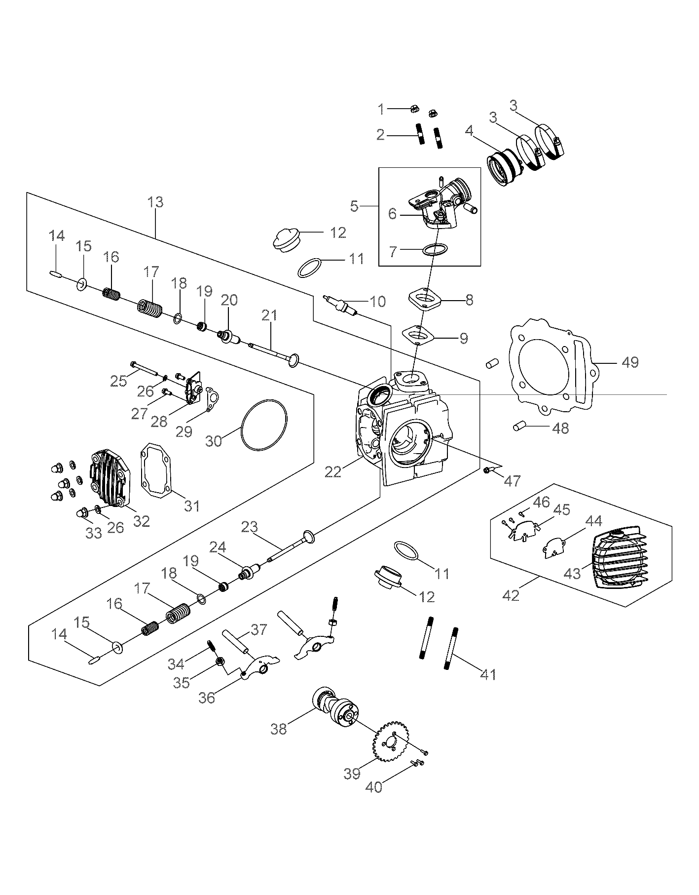 ENGINE, CYLINDER HEAD - A16YAK11AD/AF (A00037)