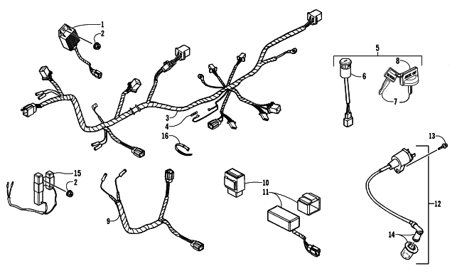 ELECTRICAL AND WIRING HARNESS ASSEMBLY