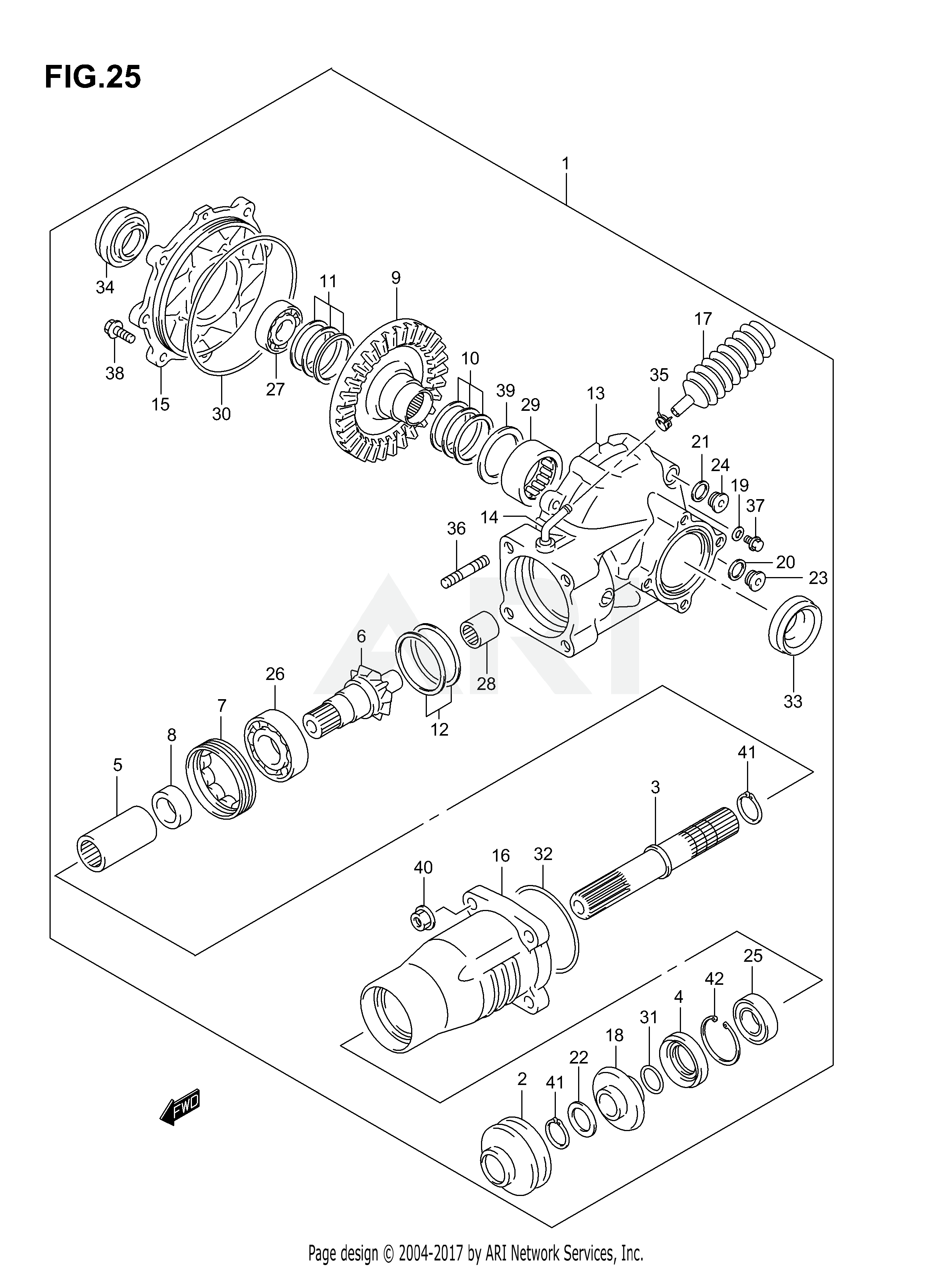 FINAL BEVEL GEAR (REAR)(MODEL K3)