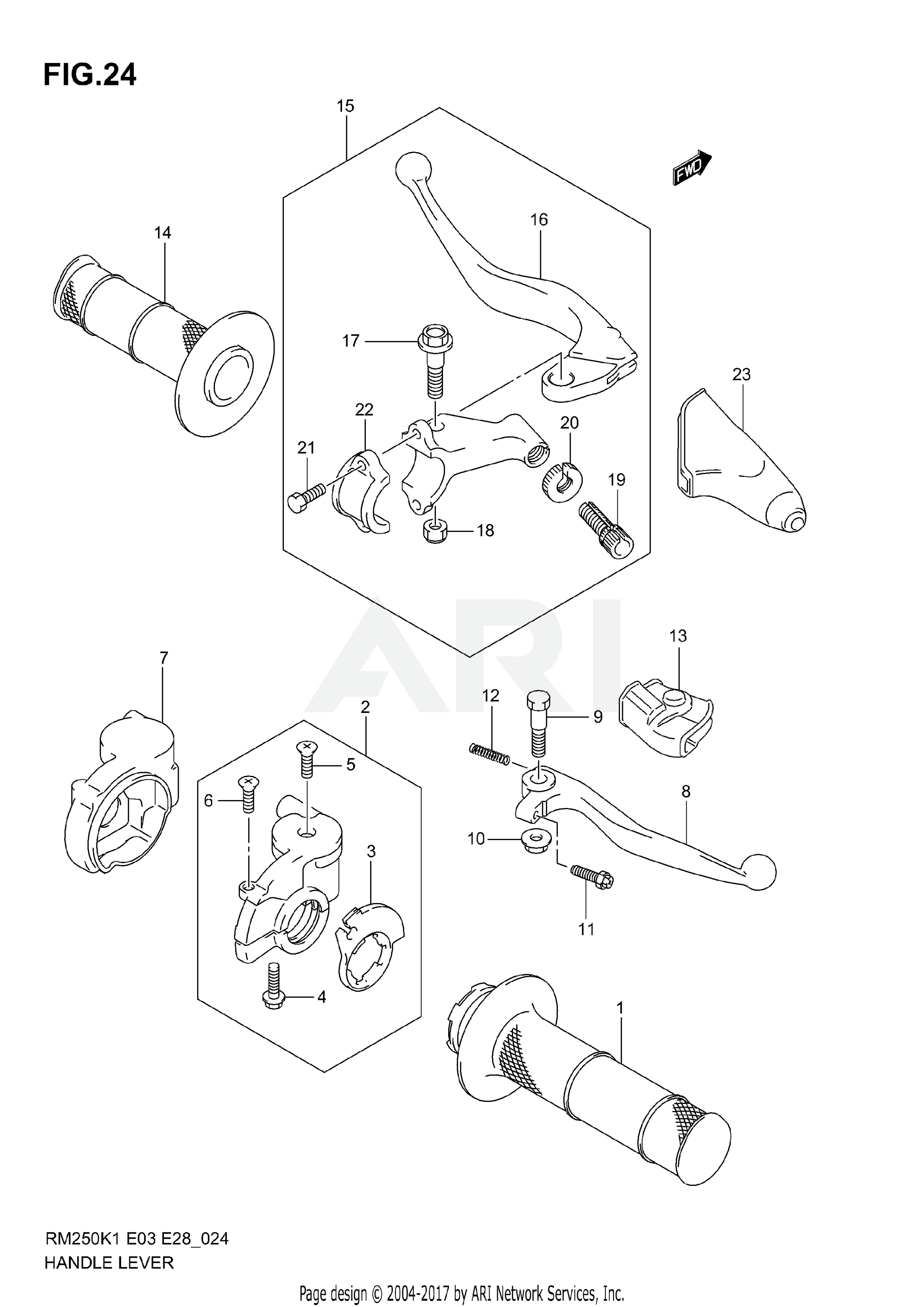 HANDLE LEVER (MODEL K1/K2/K3)