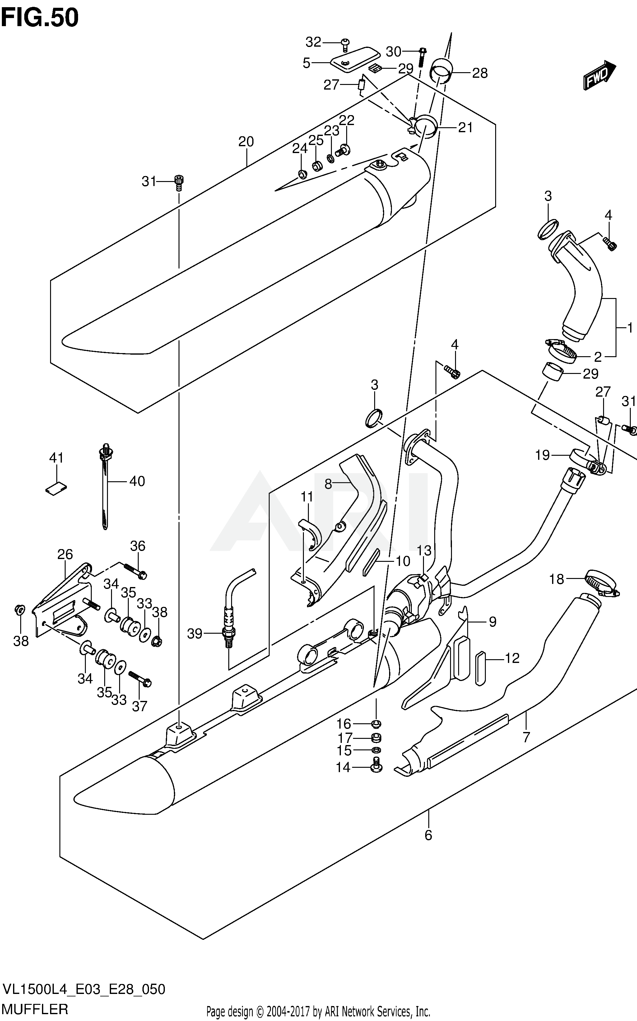 MUFFLER (VL1500L4 E33)