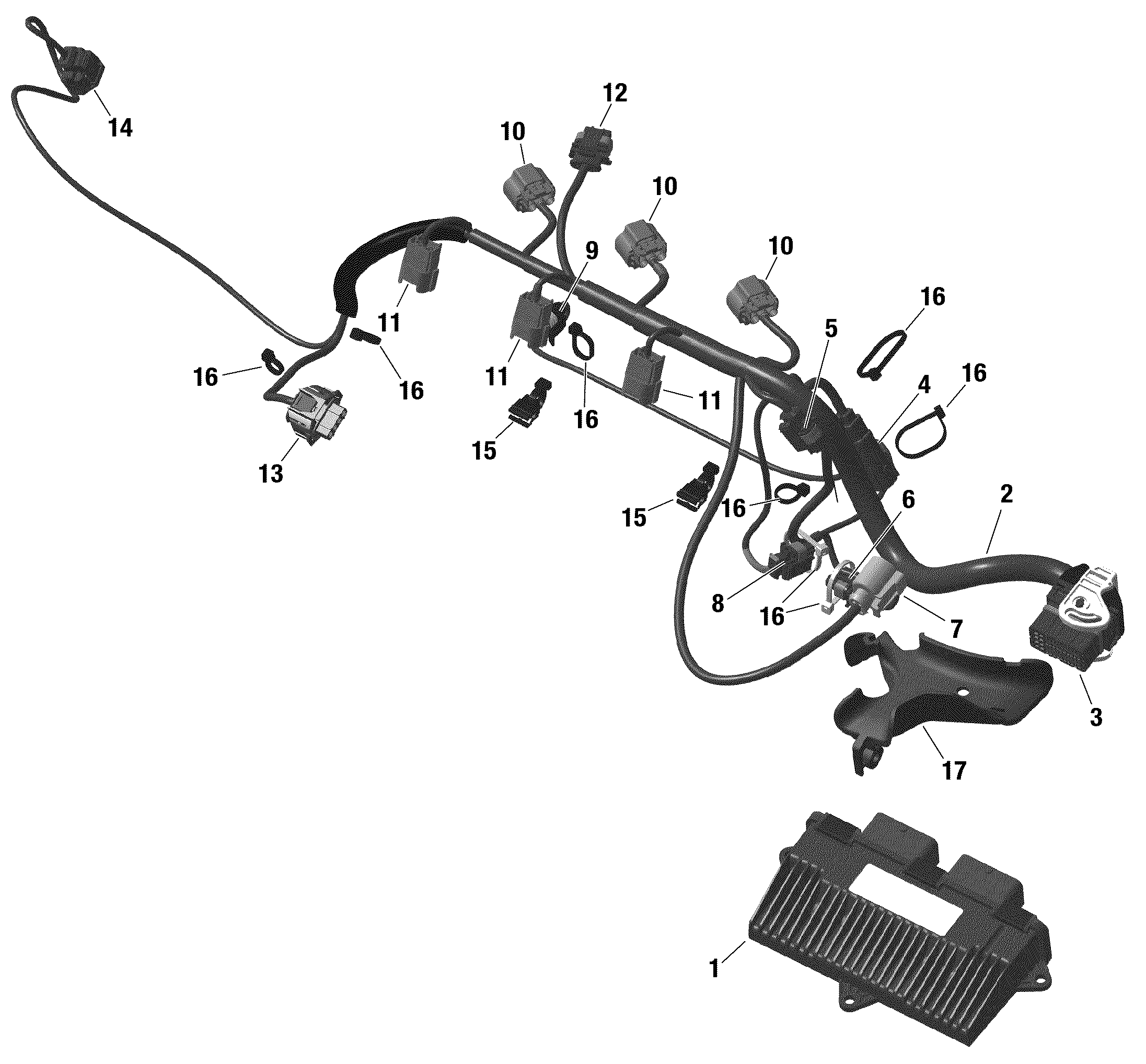 Engine Harness And Electronic Module  - 903 - Spark Non HO