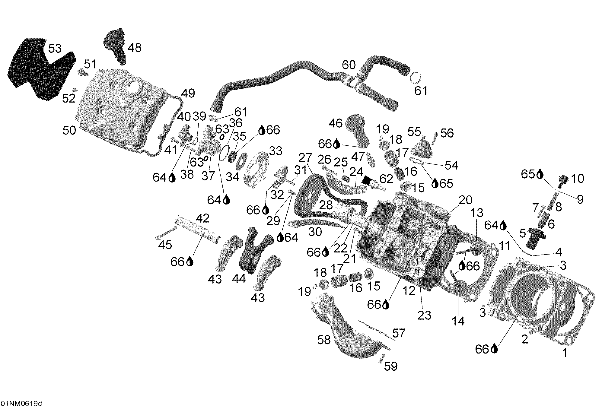 Cylinder and Cylinder Head, Front Side